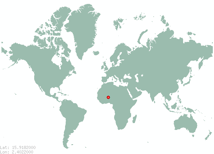Menaka in world map